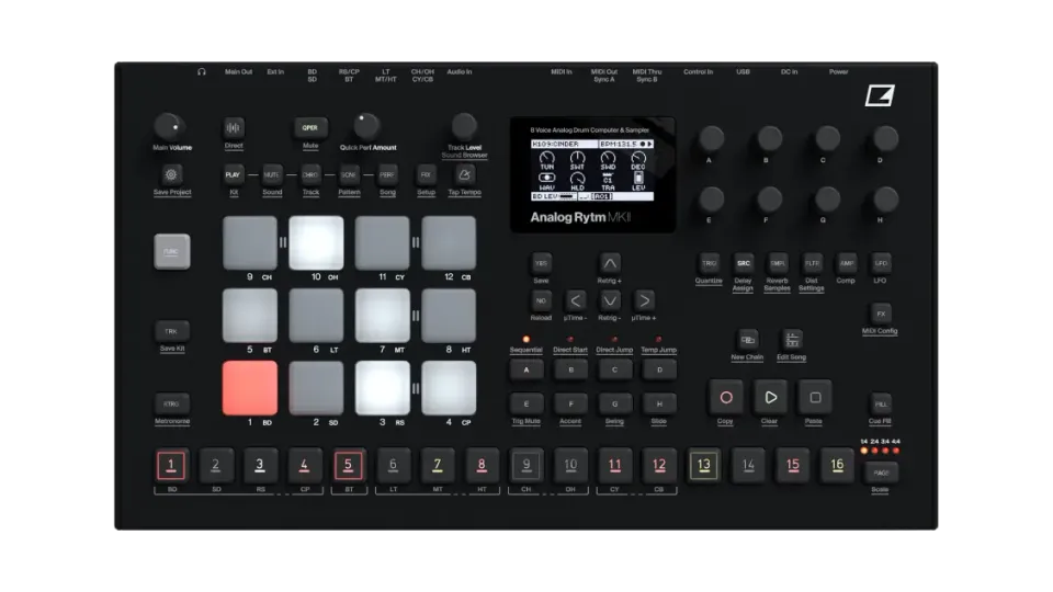 elektron-analog-rytm-mkii-bo-te-rythmes-analogique-8-voix image 1