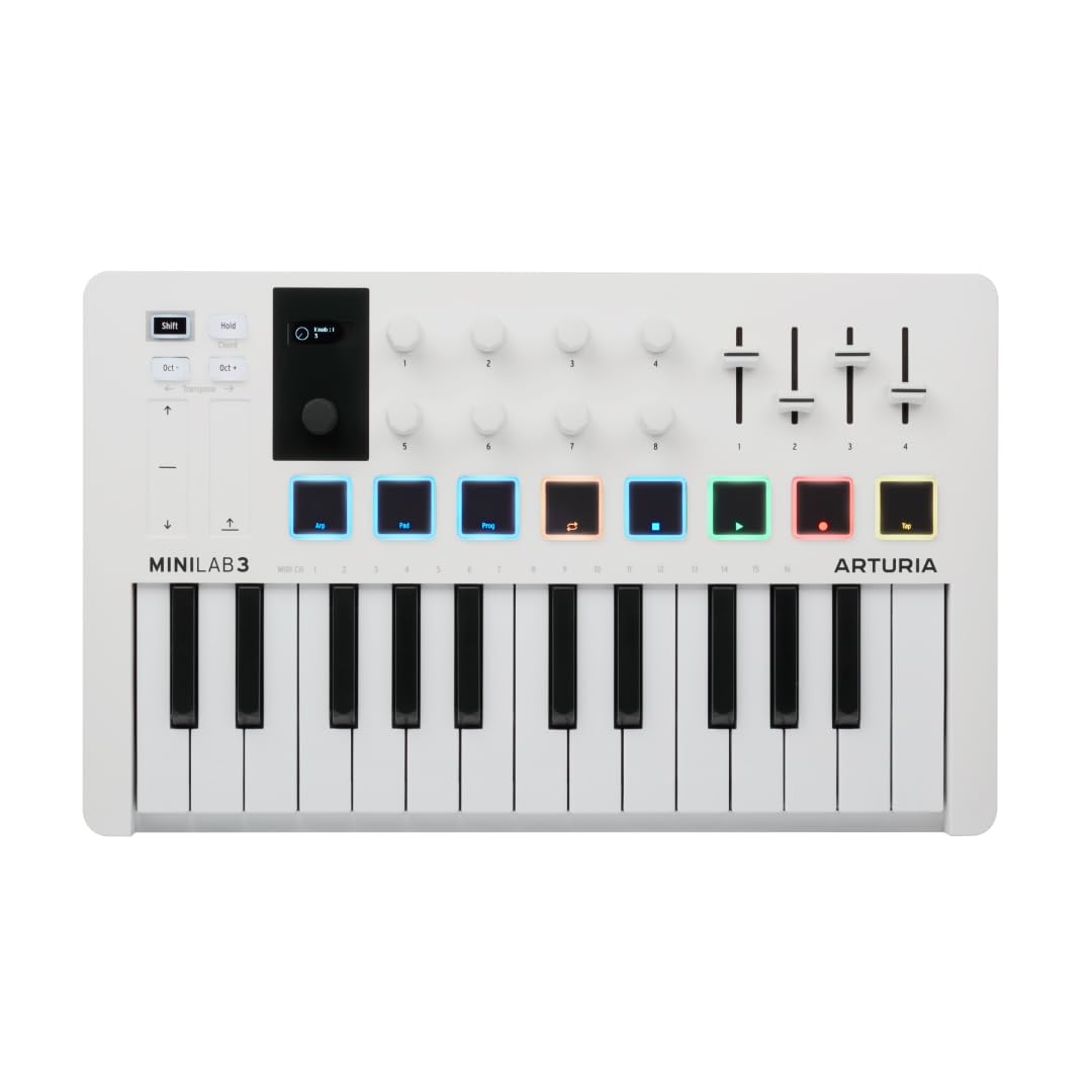 arturia-minilab-3-blanc-clavier-midi-25-touches-pads image 1