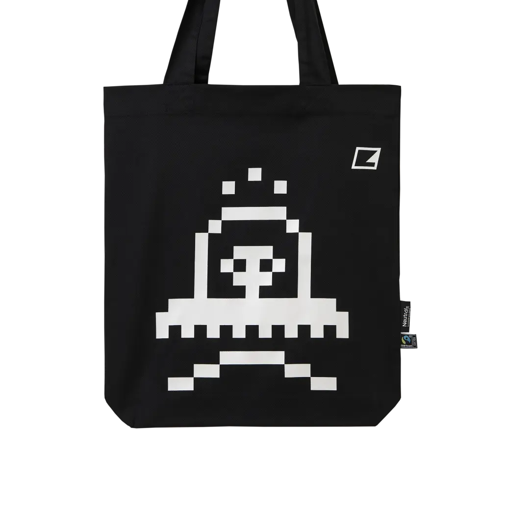 elektron-twill-tote-bag-pixel-icon-sac-en-toile image 1