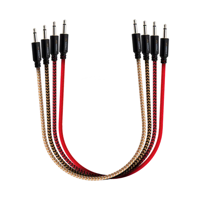 waldorf-music-patchkabel-300mm-mono-3-5mm-lot-de-4-c-bles-patch image 1