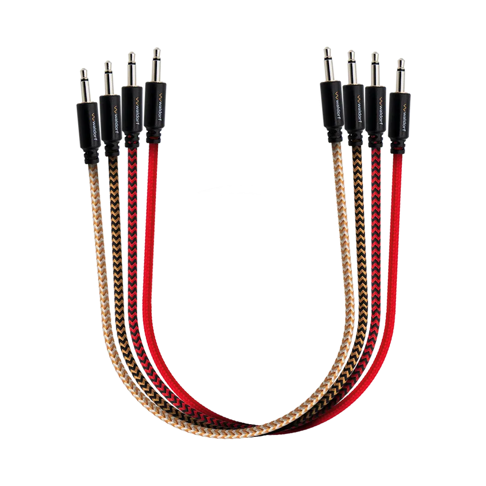 waldorf-music-patchkabel-300mm-mono-3-5mm-lot-de-4-c-bles-patch image 1
