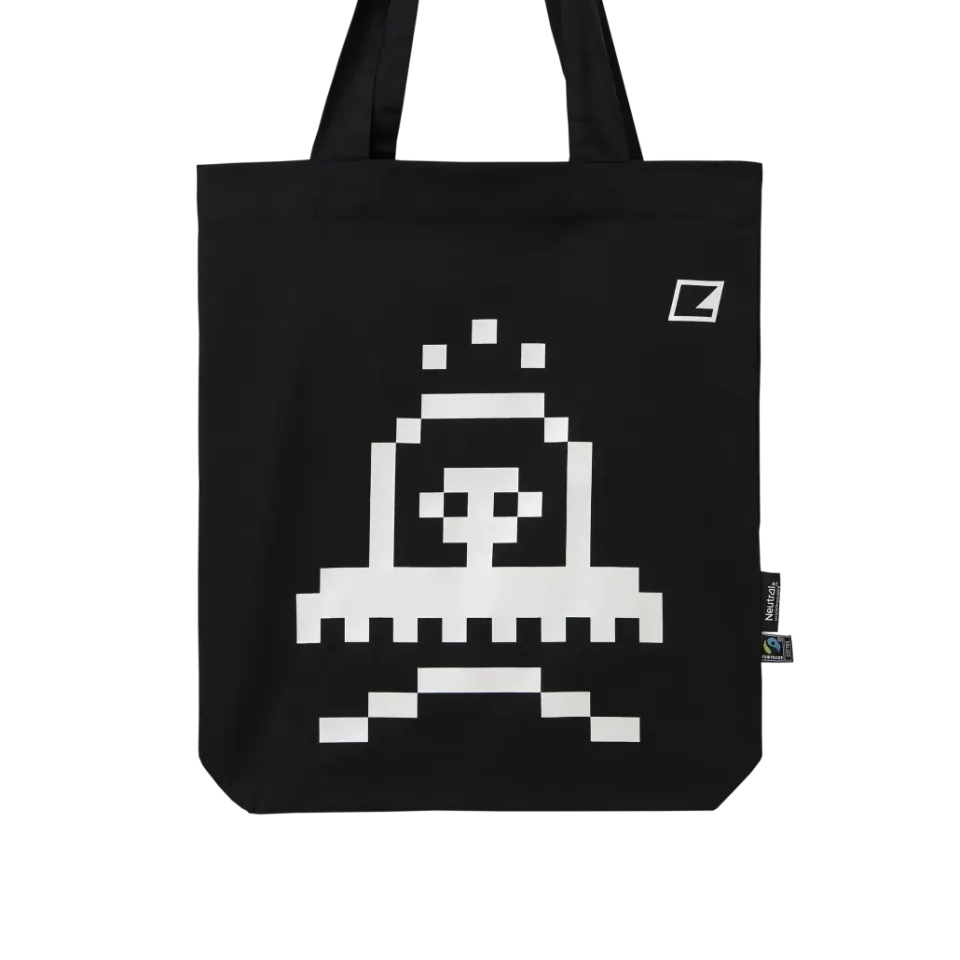 elektron-twill-tote-bag-pixel-icon-sac-en-toile image 1