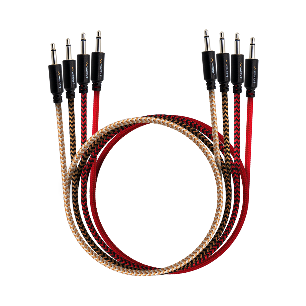 waldorf-music-patch-cables-600-mm-mono-3-5-mm-lot-de-4 image 1