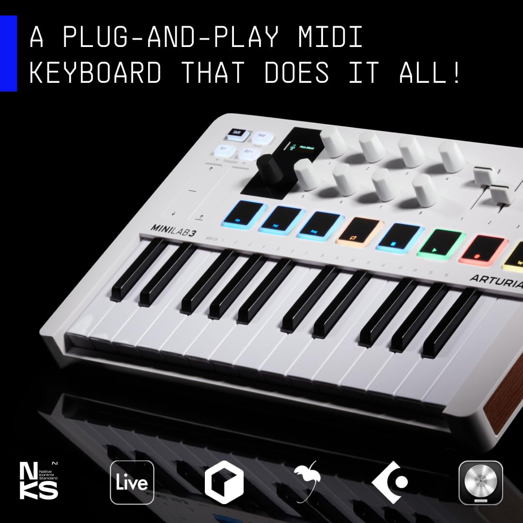 arturia-minilab-3-blanc-clavier-midi-25-touches-pads image 6