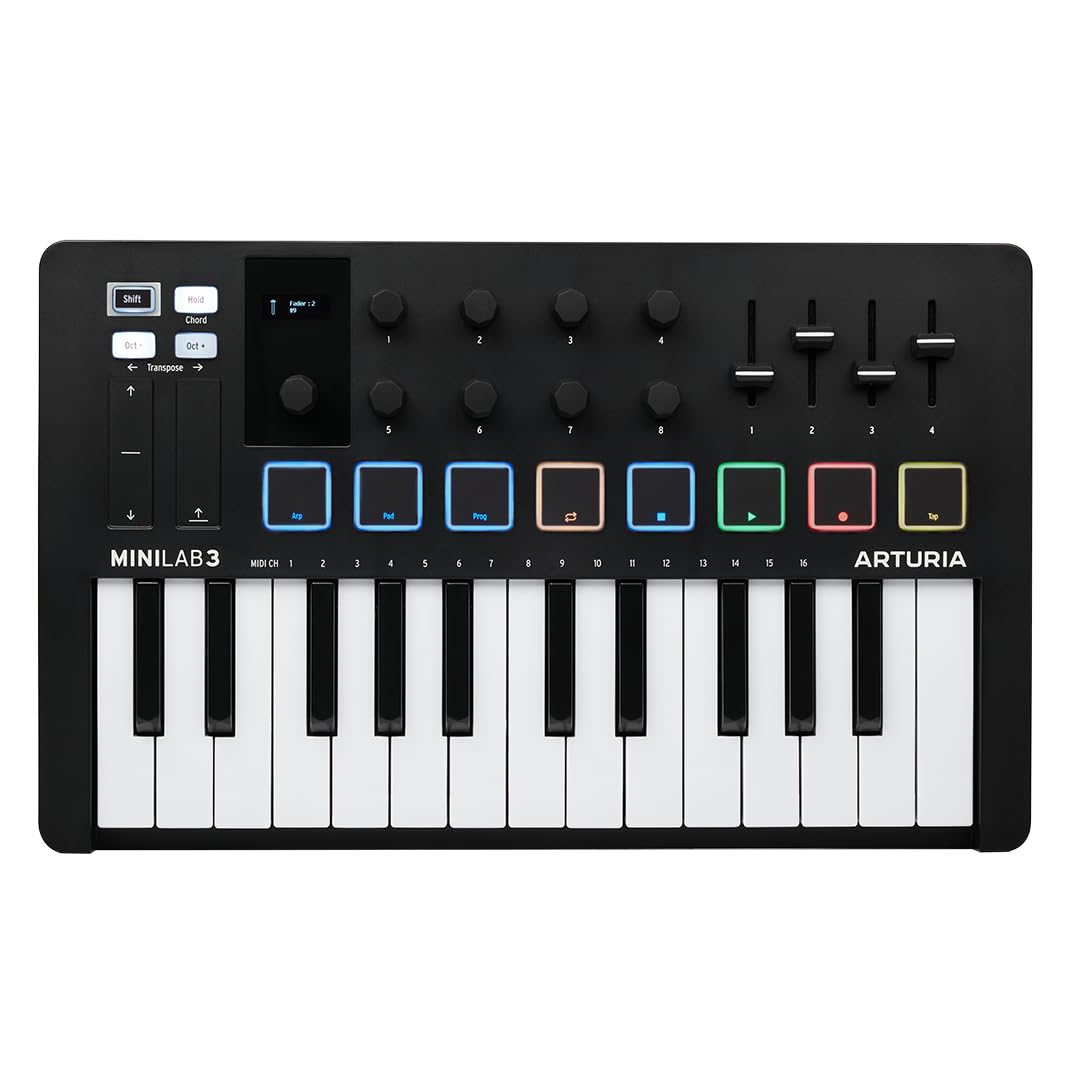 arturia-minilab-3-black-clavier-contr-leur-midi-usb-25-touches image 1