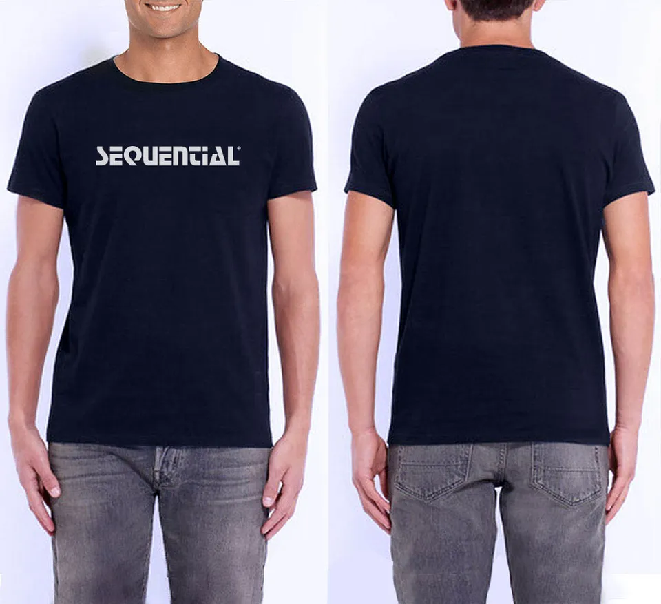 sequential-t-shirt-taille-m-t-shirt-coton-col-rond image 1