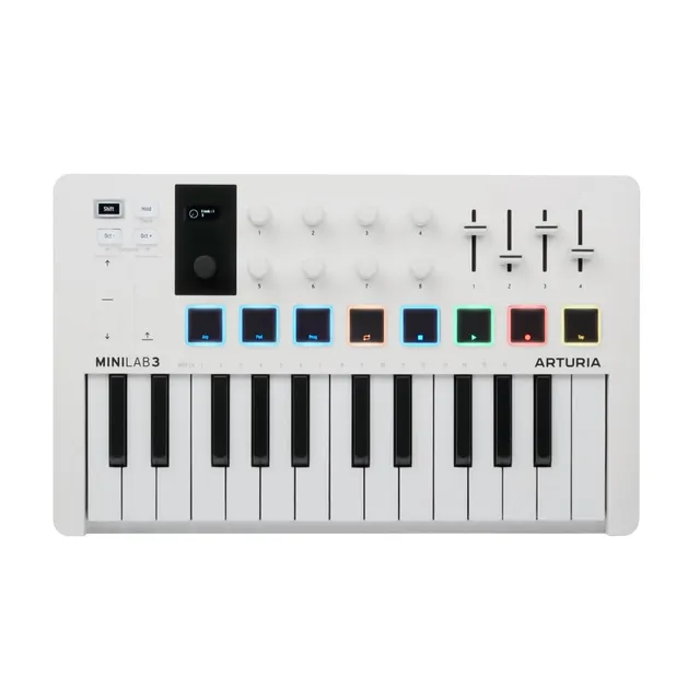 arturia-minilab-3-blanc-clavier-midi-25-touches-pads image 1