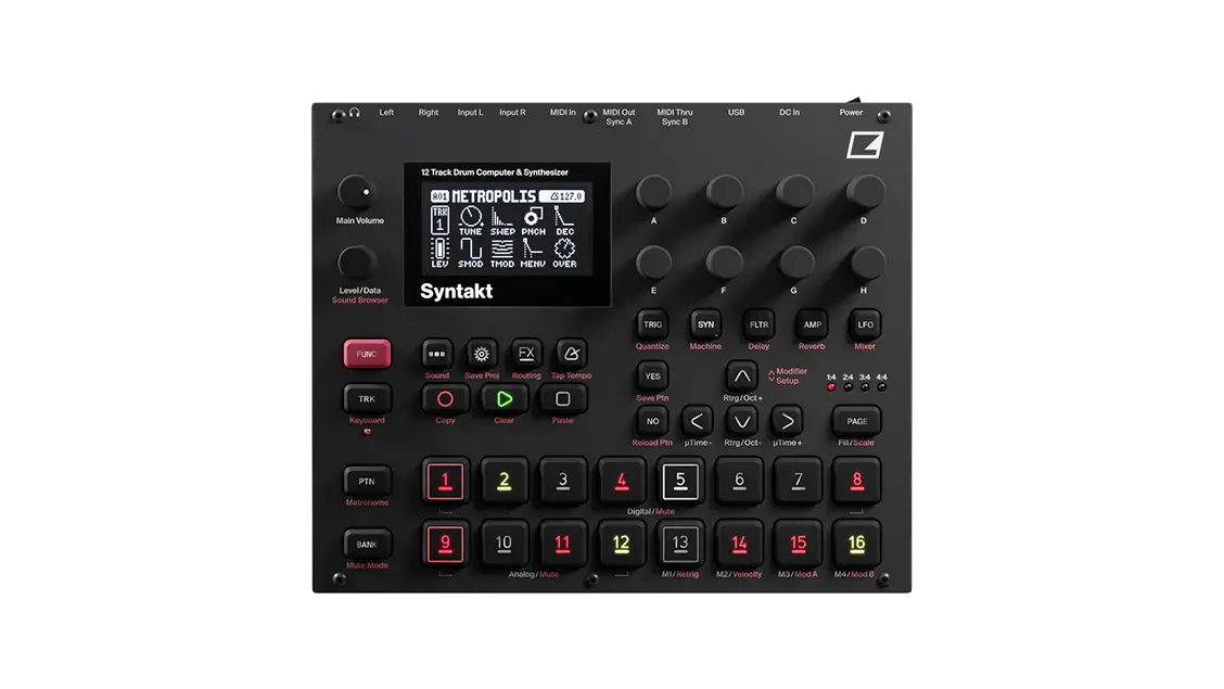 elektron-syntakt-groovebox-hybride-12-pistes-drums-et-synth-s image 1