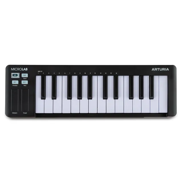 arturia-microlab-mk3-contr-leur-midi-25-touches-noir image 1