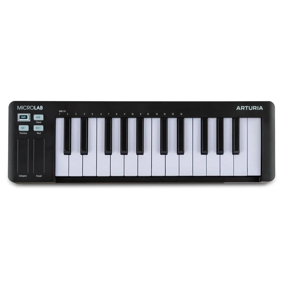 arturia-microlab-mk3-contr-leur-midi-25-touches-noir image 1