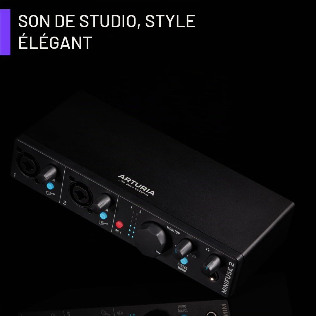arturia-minifuse-2-black-interface-audio-usb image 3