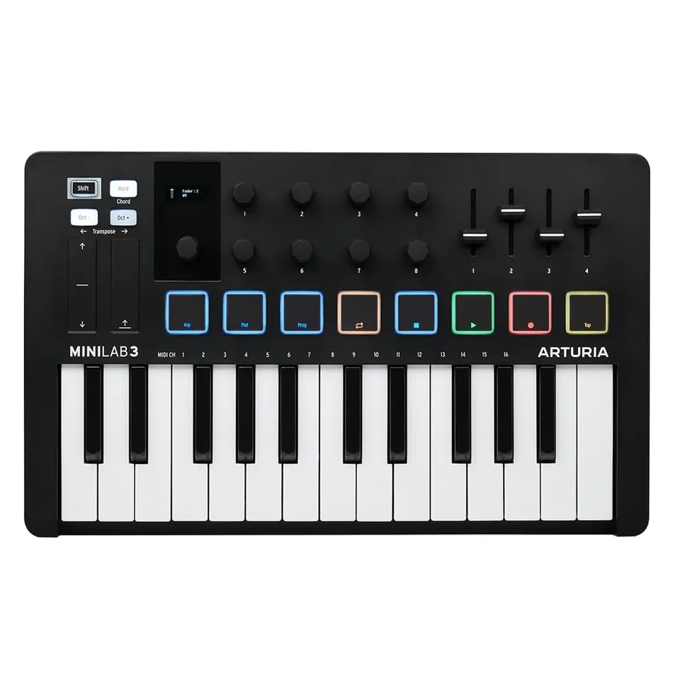 arturia-minilab-3-black-clavier-contr-leur-midi-usb-25-touches image 1