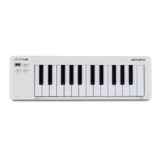 arturia-microlab-mk3-white-clavier-midi-compact-25-touches image 1
