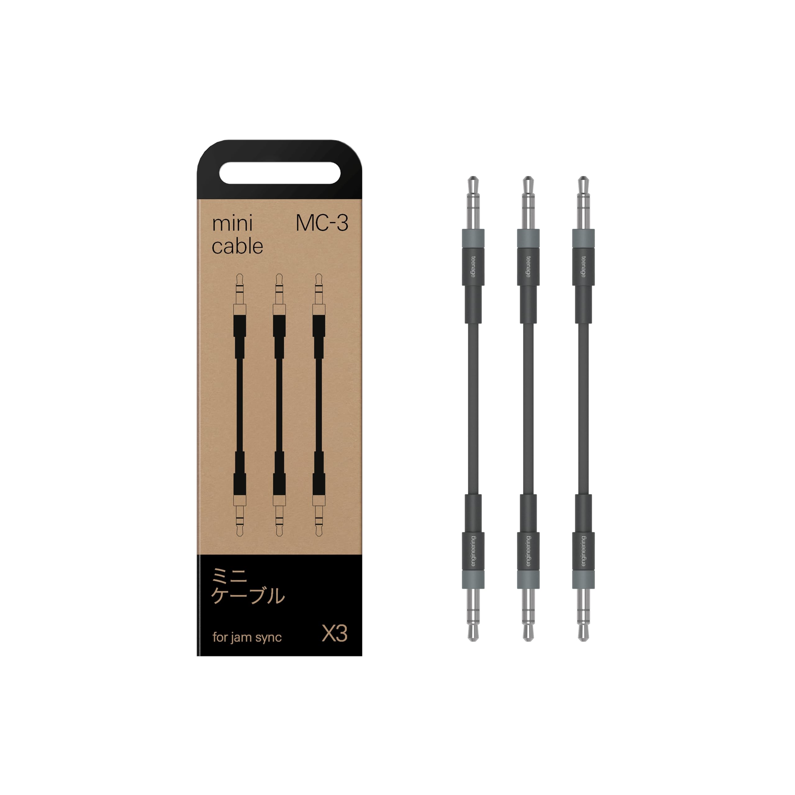 teenage-engineering-mc-3-lot-de-3-mini-c-bles-jack-3-5-mm image 1