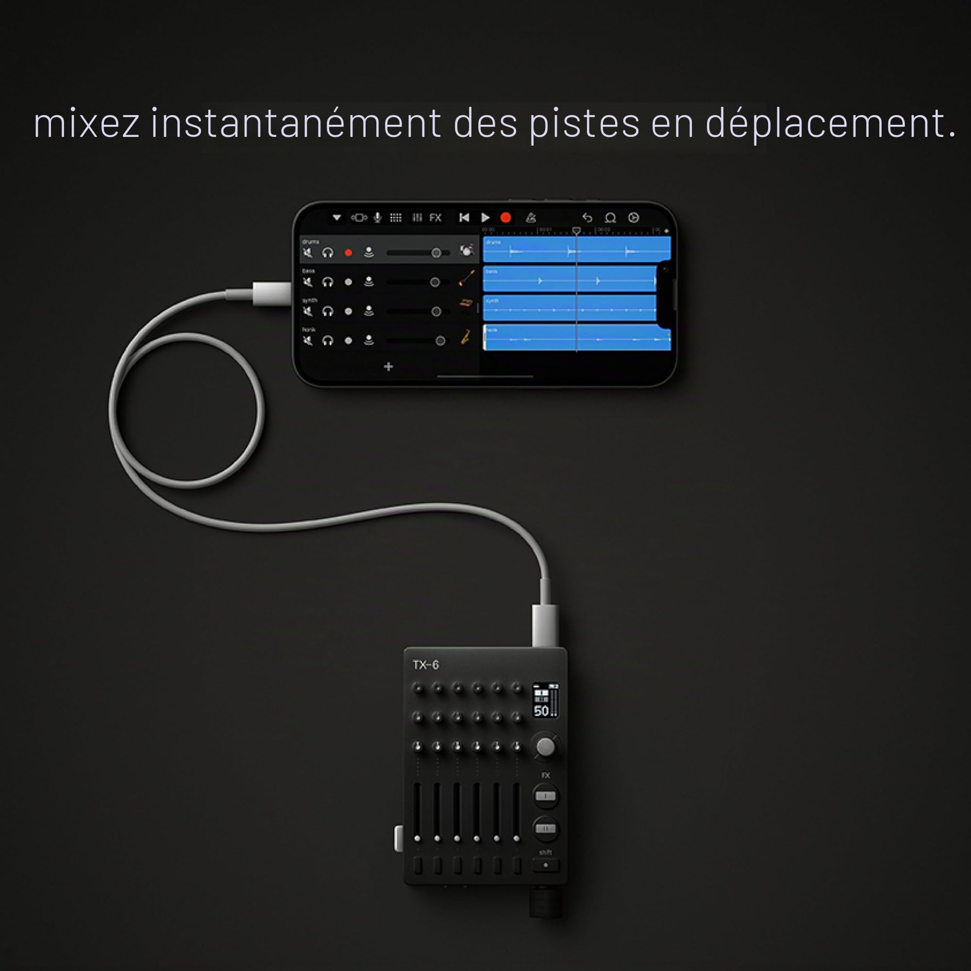 teenage-engineering-tx-6-mixeur-portable-noir-field-system image 5